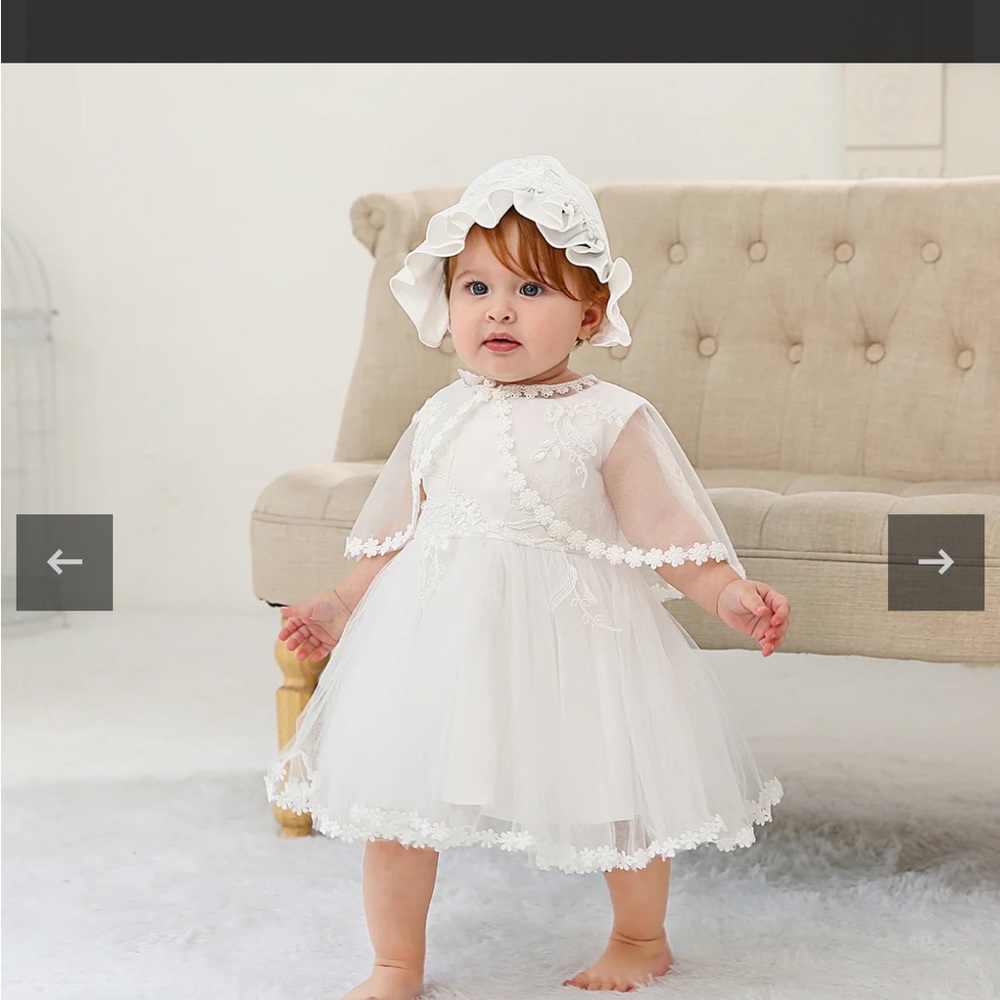 Toddler Baptism Dress - Picture 2 of 8